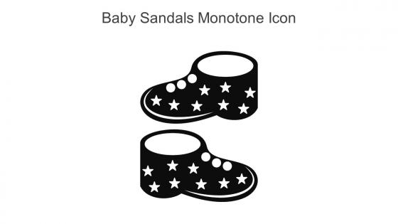Baby Sandals Monotone Icon In Powerpoint Pptx Png And Editable Eps Format