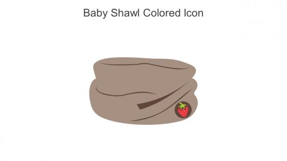 Baby Shawl Colored Icon In Powerpoint Pptx Png And Editable Eps Format