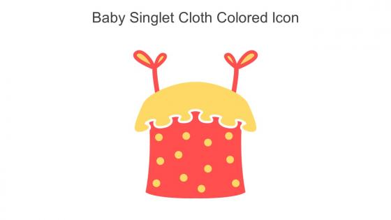 Baby Singlet Cloth Colored Icon In Powerpoint Pptx Png And Editable Eps Format