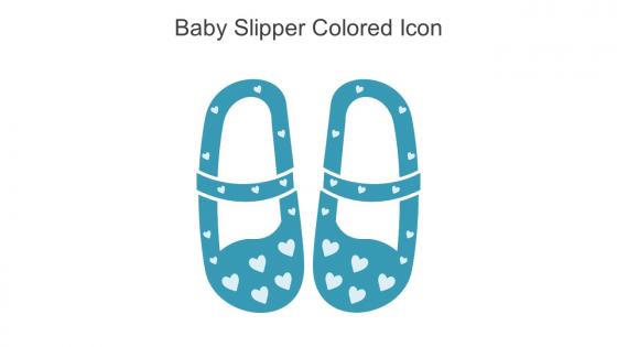 Baby Slipper Colored Icon In Powerpoint Pptx Png And Editable Eps Format