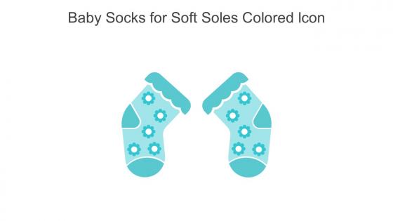 Baby Socks For Soft Soles Colored Icon In Powerpoint Pptx Png And Editable Eps Format