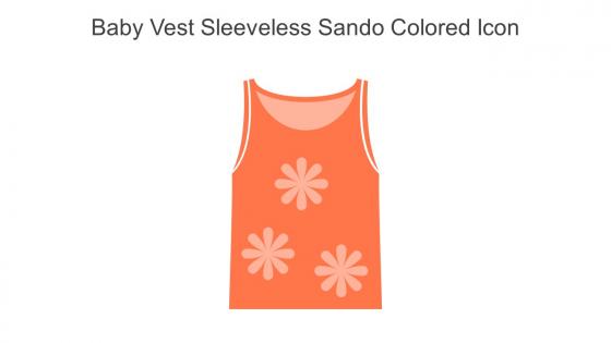 Baby Vest Sleeveless Sando Colored Icon In Powerpoint Pptx Png And Editable Eps Format