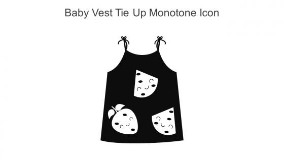 Baby Vest Tie Up Monotone Icon In Powerpoint Pptx Png And Editable Eps Format
