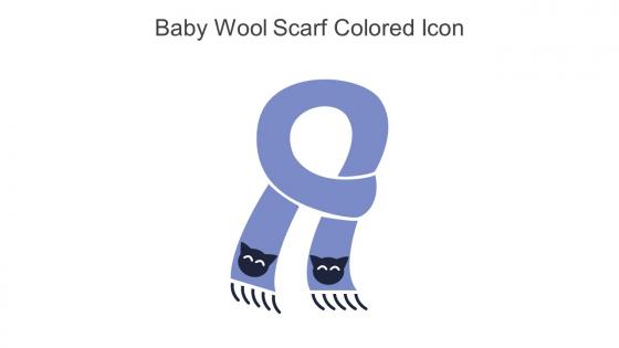 Baby Wool Scarf Colored Icon In Powerpoint Pptx Png And Editable Eps Format