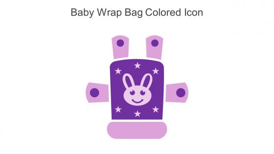 Baby Wrap Bag Colored Icon In Powerpoint Pptx Png And Editable Eps Format