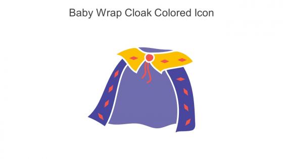 Baby Wrap Cloak Colored Icon In Powerpoint Pptx Png And Editable Eps Format