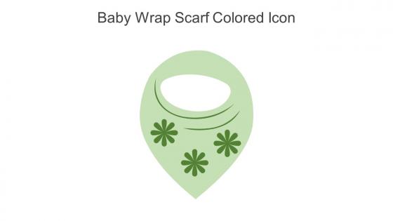 Baby Wrap Scarf Colored Icon In Powerpoint Pptx Png And Editable Eps Format