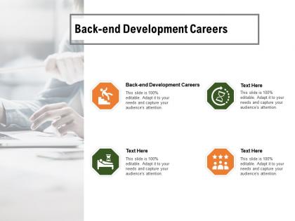 Back end development careers ppt powerpoint presentation file vector cpb