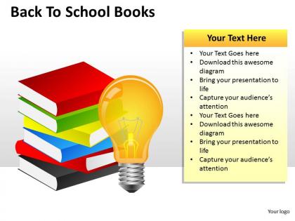 Back to school books ppt 3