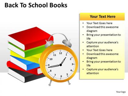 Back to school books ppt 4