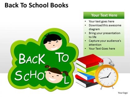 Back to school books ppt 6