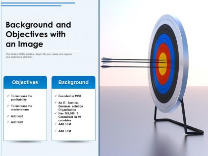 Background and objectives with an image