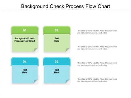 Background check process flow chart ppt powerpoint presentation portfolio slides cpb