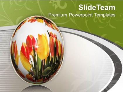 Background with graphics of egg and flowers powerpoint templates ppt themes and graphics 0513