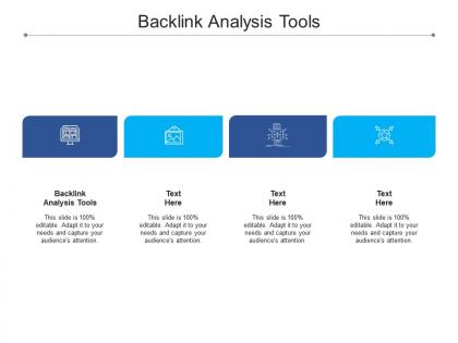 Backlink analysis tools ppt powerpoint presentation infographics topics cpb