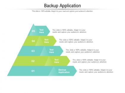 Backup application ppt powerpoint presentation model aids cpb