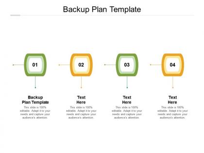 Backup plan template ppt powerpoint presentation ideas graphics tutorials cpb