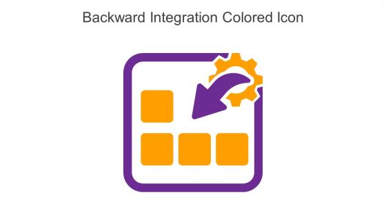 Backward Integration Colored Icon In Powerpoint Pptx Png And Editable Eps Format