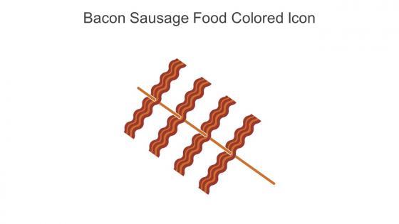 Bacon Sausage Food Colored Icon In Powerpoint Pptx Png And Editable Eps Format
