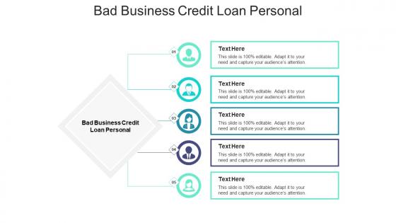 Bad business credit loan personal ppt powerpoint presentation pictures file formats cpb