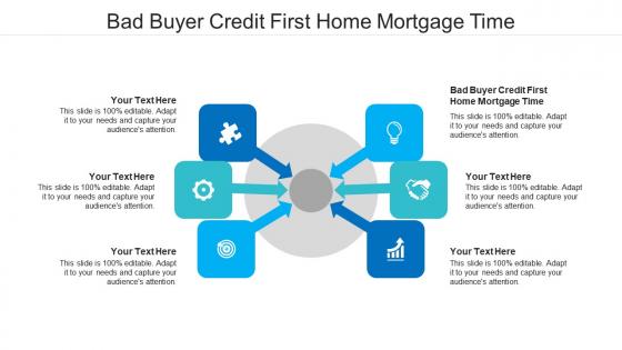 Bad buyer credit first home mortgage time ppt powerpoint model maker cpb