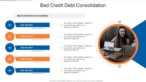 Bad Credit Debt Consolidation In Powerpoint And Google Slides Cpb