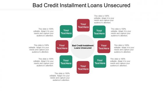 Bad credit installment loans unsecured ppt powerpoint presentation file templates cpb