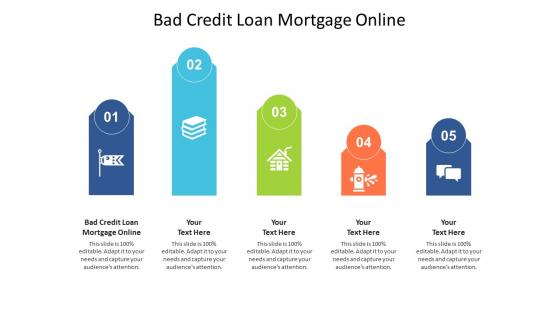 Bad credit loan mortgage online ppt powerpoint presentation portfolio skills cpb