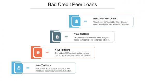 Bad Credit Peer Loans Ppt Powerpoint Presentation File Objects Cpb