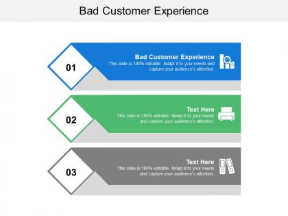 Bad customer experience ppt powerpoint presentation file background image cpb