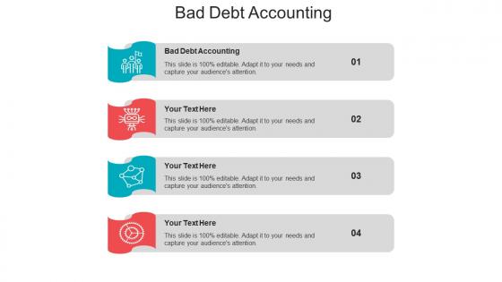 Bad debt accounting ppt powerpoint presentation inspiration graphics pictures cpb
