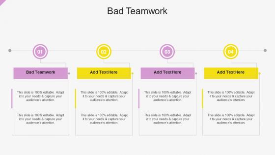 Bad Teamwork In Powerpoint And Google Slides Cpb