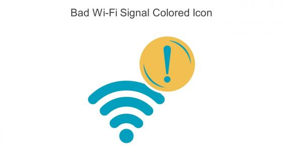 Bad Wi Fi Signal Colored Icon In Powerpoint Pptx Png And Editable Eps Format