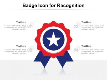 Badge icon for recognition