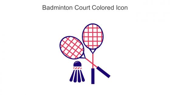 Badminton Court Colored Icon In Powerpoint Pptx Png And Editable Eps Format