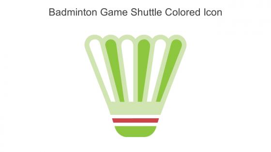 Badminton Game Shuttle Colored Icon In Powerpoint Pptx Png And Editable Eps Format
