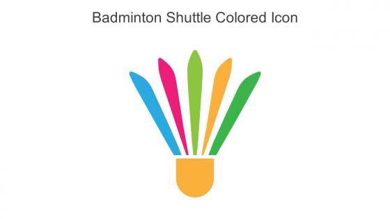 Badminton Shuttle Colored Icon In Powerpoint Pptx Png And Editable Eps Format
