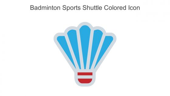 Badminton Sports Shuttle Colored Icon In Powerpoint Pptx Png And Editable Eps Format