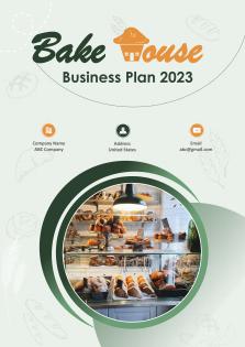 Bake House Business Plan Pdf Word Document