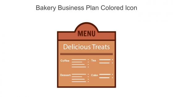 Bakery Business Plan Colored Icon In Powerpoint Pptx Png And Editable Eps Format