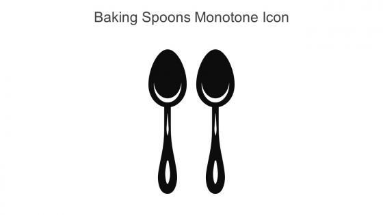 Baking Spoons Monotone Icon In Powerpoint Pptx Png And Editable Eps Format