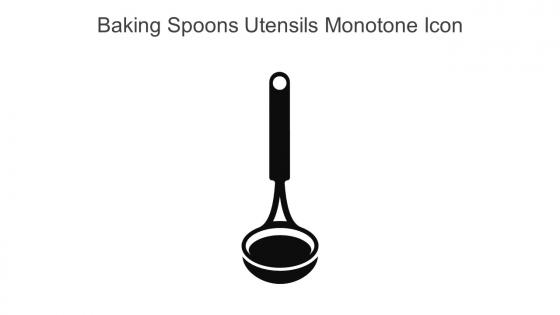 Baking Spoons Utensils Monotone Icon In Powerpoint Pptx Png And Editable Eps Format