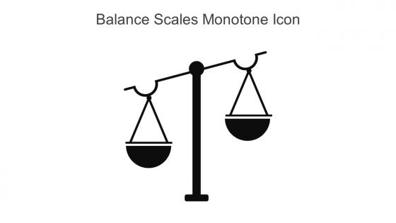 Balance Scales Monotone Icon In Powerpoint Pptx Png And Editable Eps Format