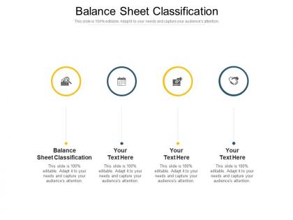Balance sheet classification ppt powerpoint presentation gallery deck