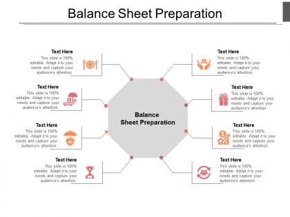 Balance sheet preparation ppt powerpoint presentation portfolio format cpb