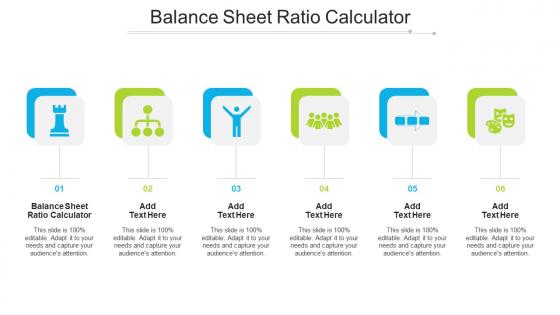 Balance Sheet Ratio Calculator Ppt Powerpoint Presentation Infographic Template Files Cpb