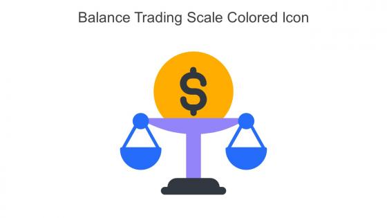 Balance Trading Scale Colored Icon In Powerpoint Pptx Png And Editable Eps Format