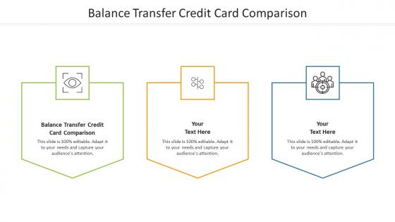 Balance transfer credit card comparison ppt powerpoint presentation outline cpb