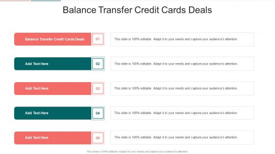 Balance Transfer Credit Cards Deals In Powerpoint And Google Slides Cpb