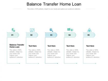 Balance transfer home loan ppt powerpoint presentation file vector cpb